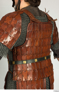  Photos Medieval Soldier in leather armor 6 Medieval clothing Medieval soldier chainmail armor chest armor leather gambeson upper body 0005.jpg